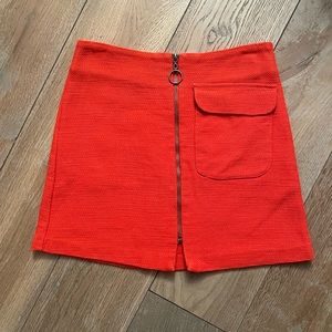 Topshop Poppy Red Skirt (size US 6)